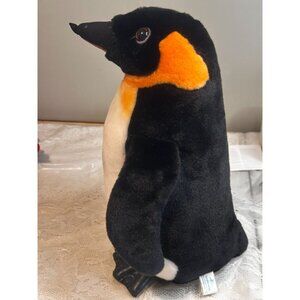 SeaWorld Plush Emperor Penguin Black White Stuffed Animal Large 12"